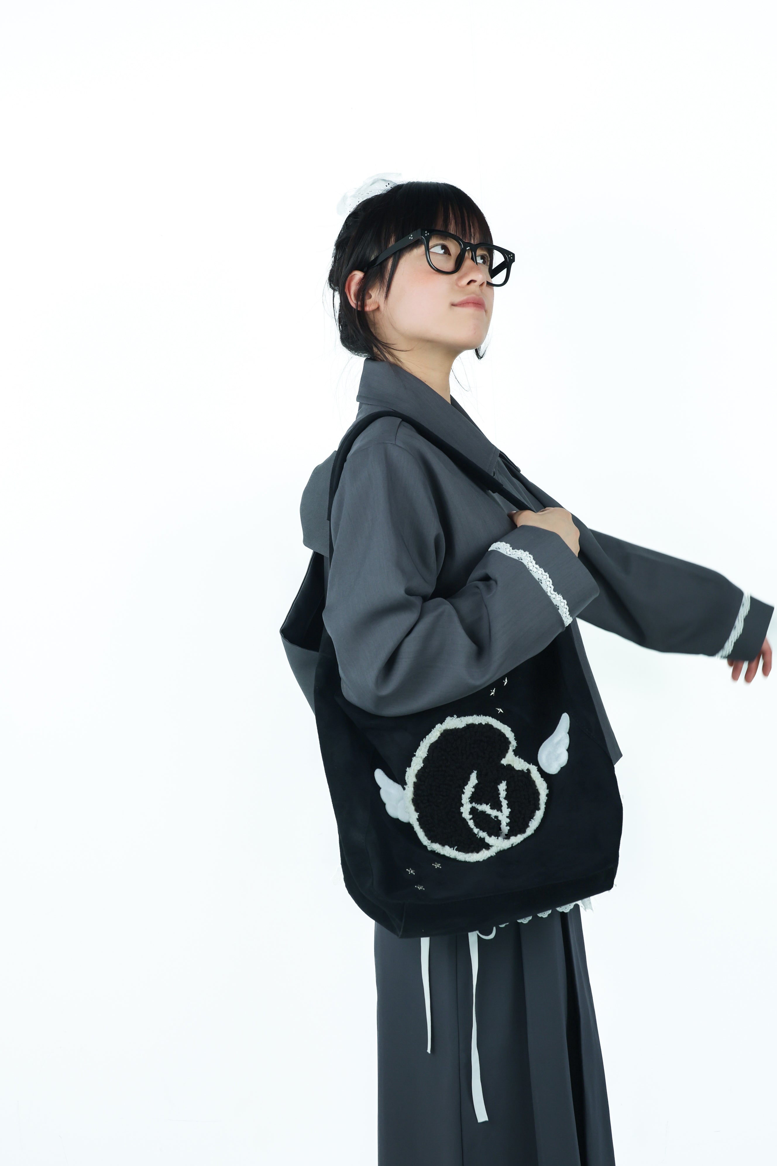 angel furlogo suedebag