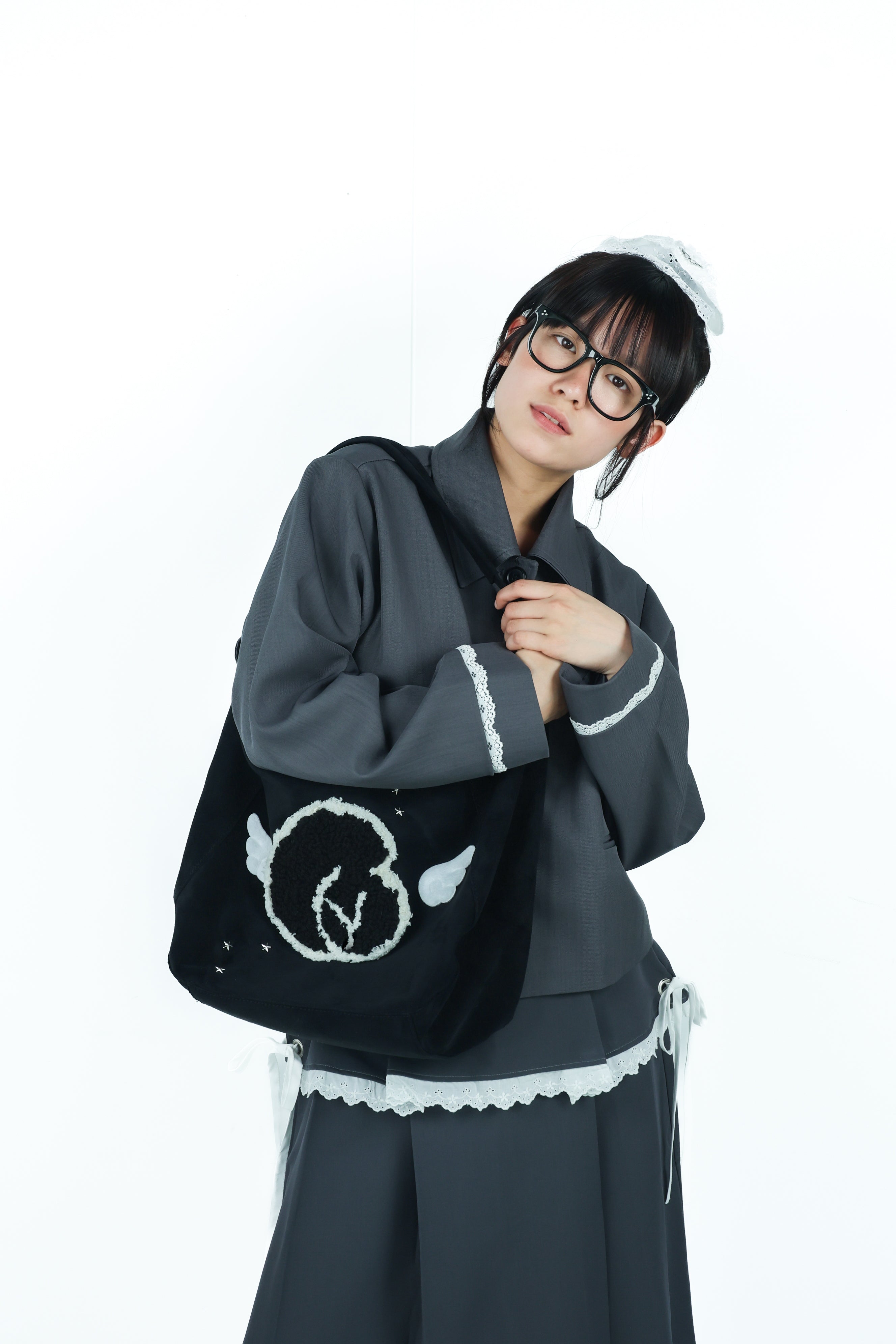 angel furlogo suedebag