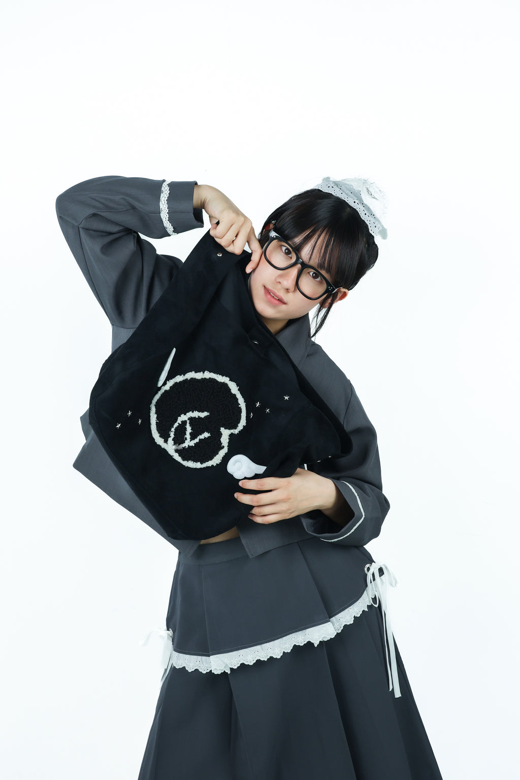 angel furlogo suedebag