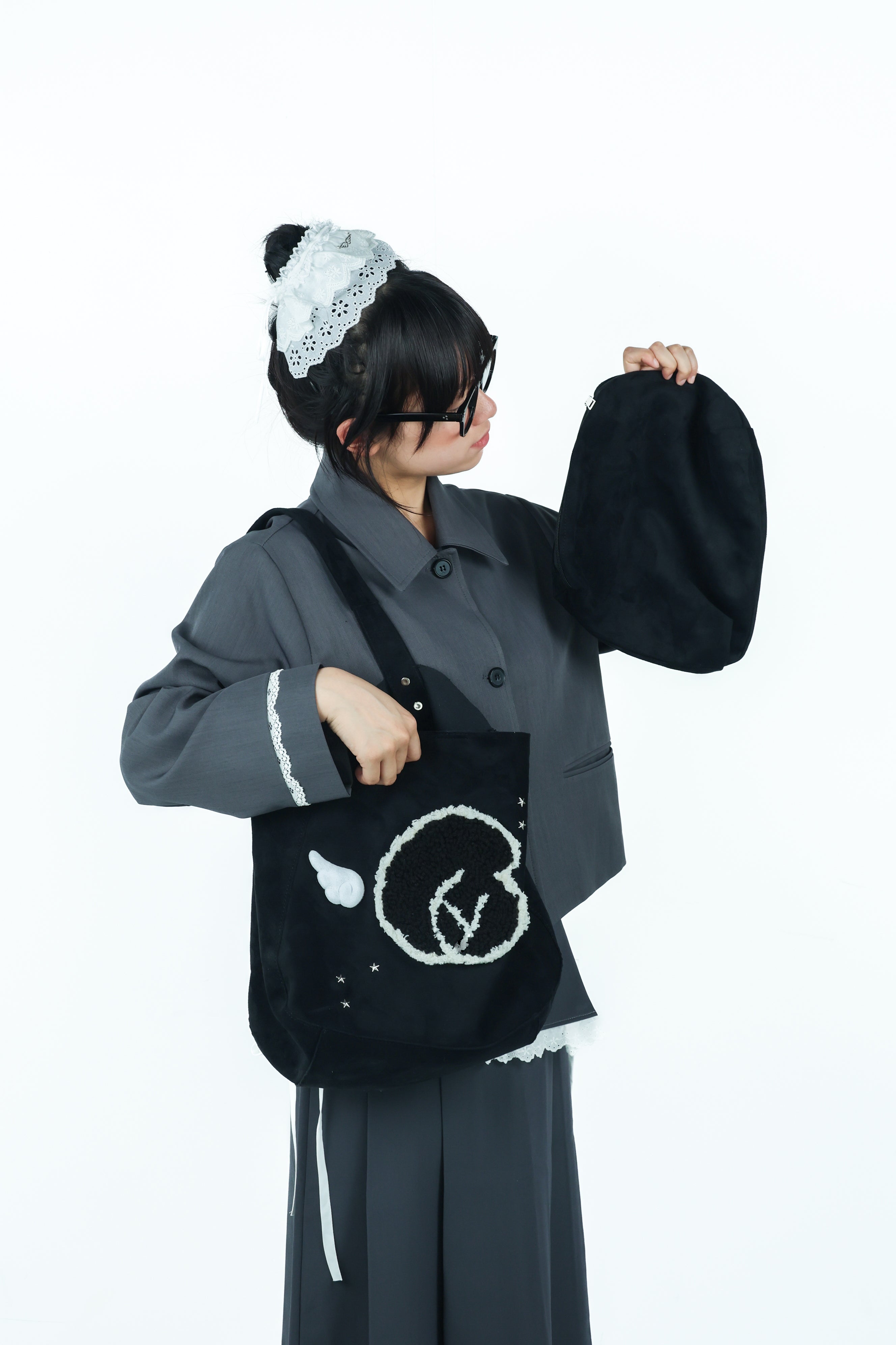 angel furlogo suedebag